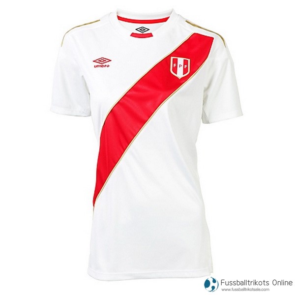 Peru Trikot Damen Heim 2018 Weiß Fussballtrikots Günstig